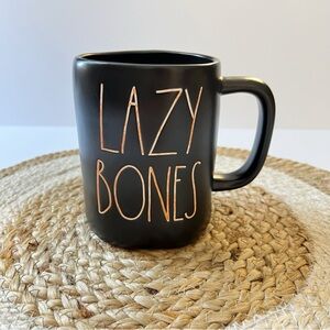 Rae Dunn LAZY BONES Skeleton Mug